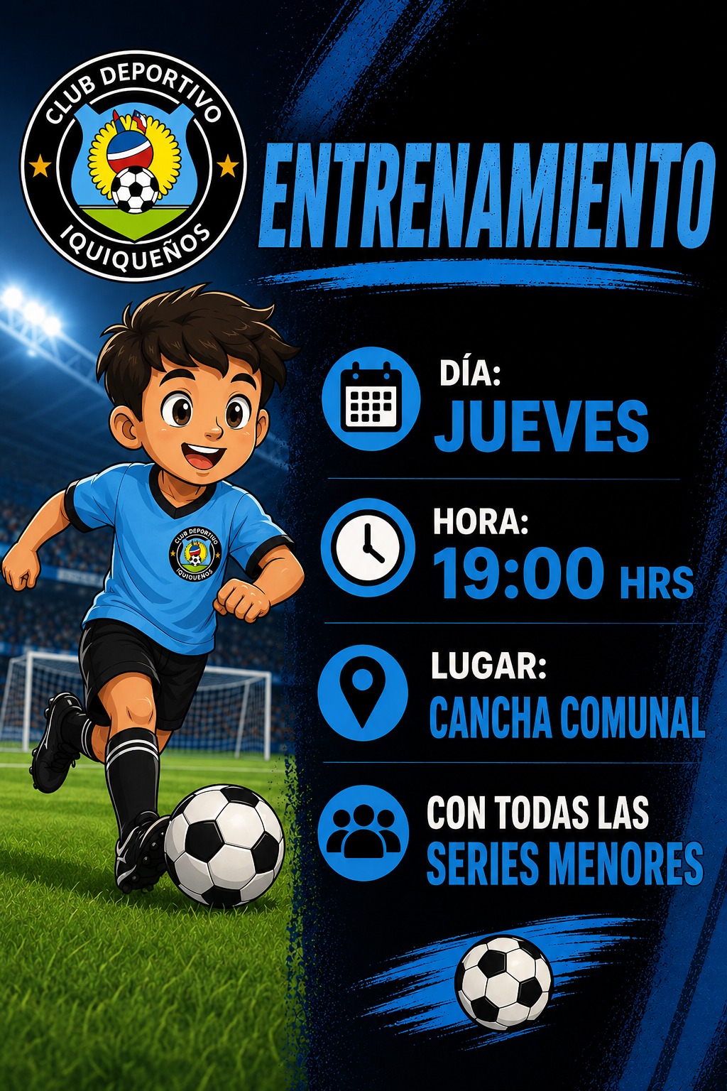 Aviso informativo 1 Club Deportivo Iquiqueños