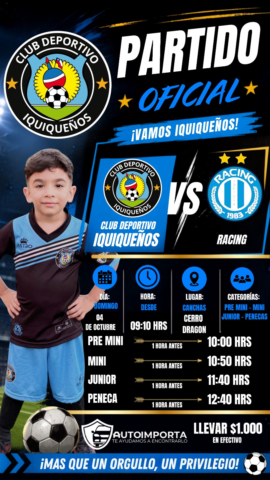 Aviso informativo 1 Club Deportivo Iquiqueños